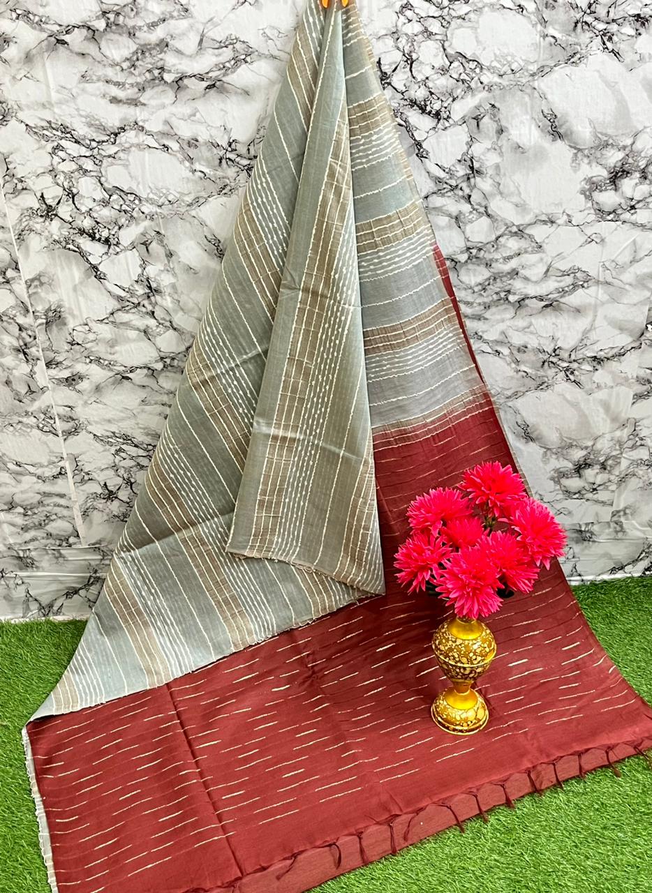 Fabric basbara. Silk. 
Running blouse 
Best quality 👌
All. Colour unlimited available 