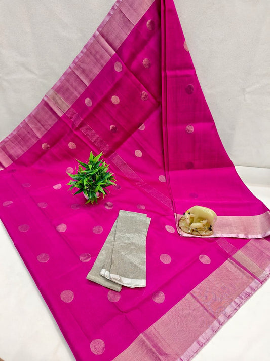 Ushika | Pure silk uppada with dollar buttis