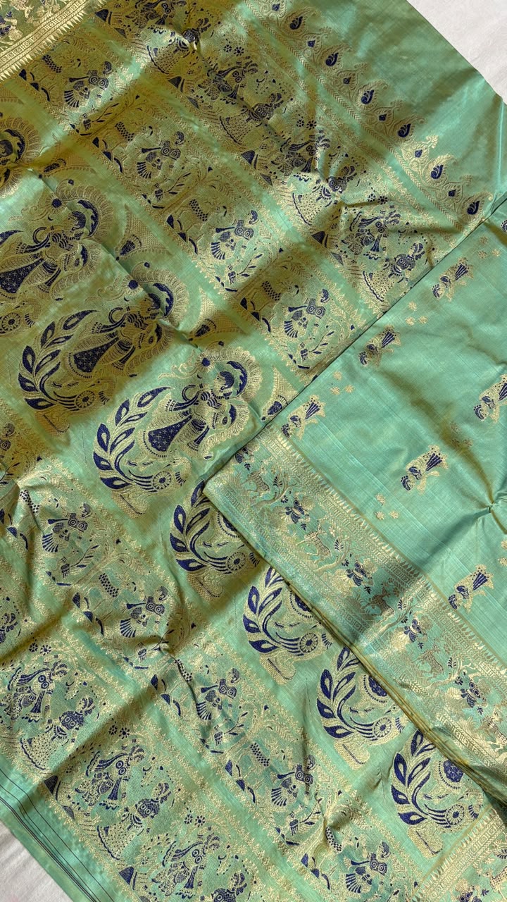 Swarnachari saree.
Material silk with bp.
With silkmark.