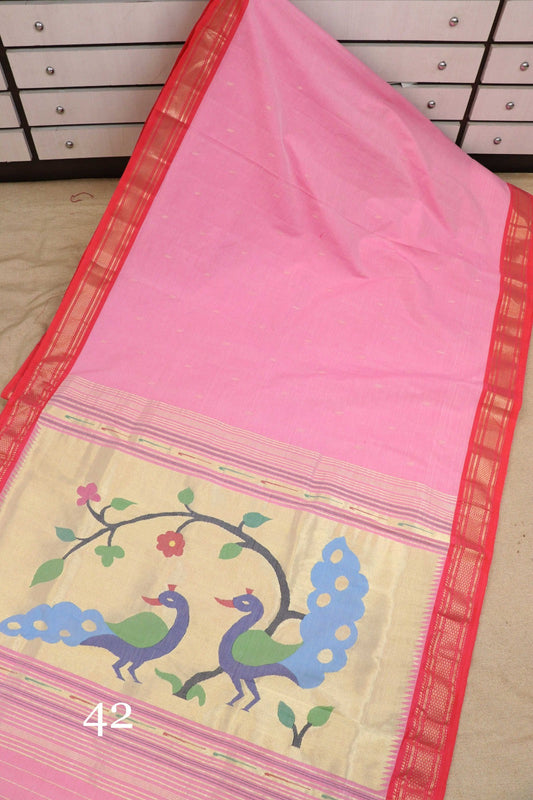 Nenvika | Cotton Handloom Paithani Saree