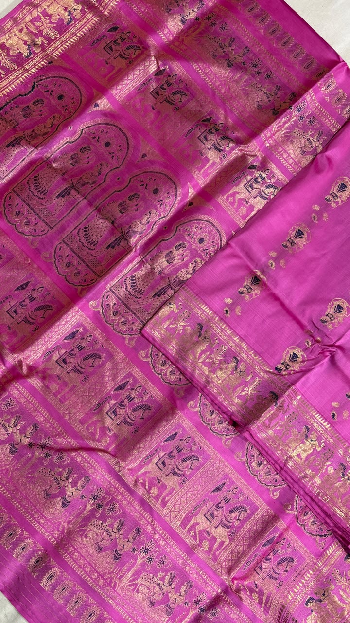 Swarnachari saree.
Material silk with bp.
With silkmark.