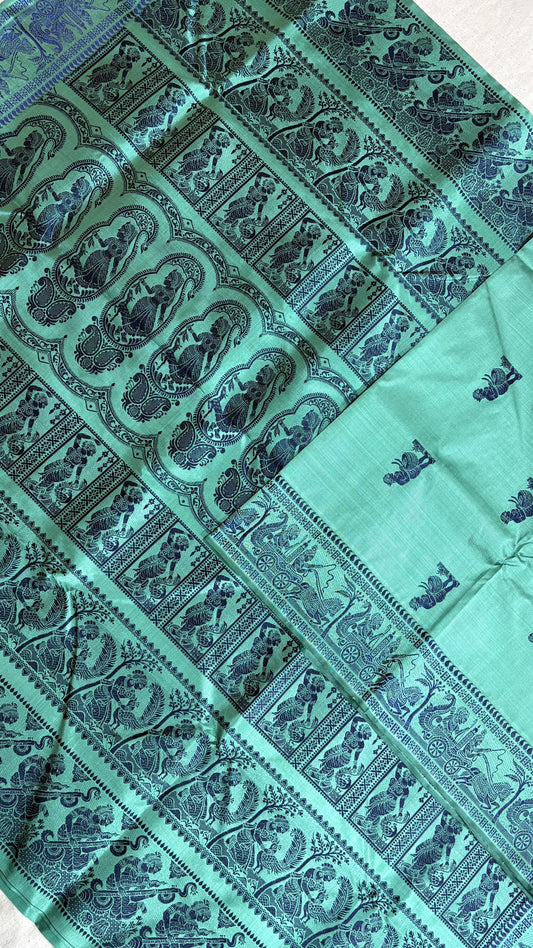 Baluchari sarees.
Material silk with bp.
With silkmark.