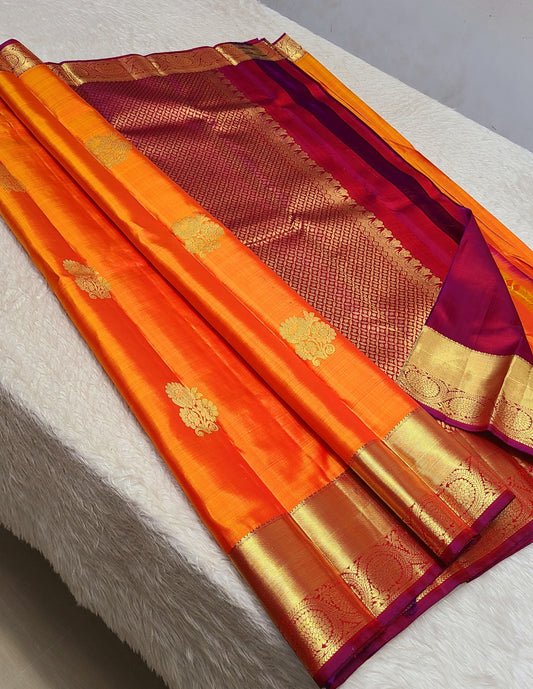 Aashna | 1G Zari Pure silk kanchipuram saree