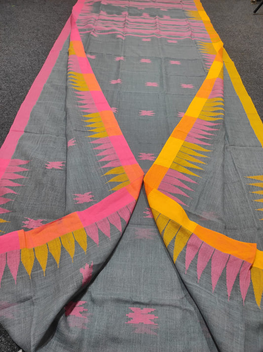 Handloom manipuri cotton saree
With bp