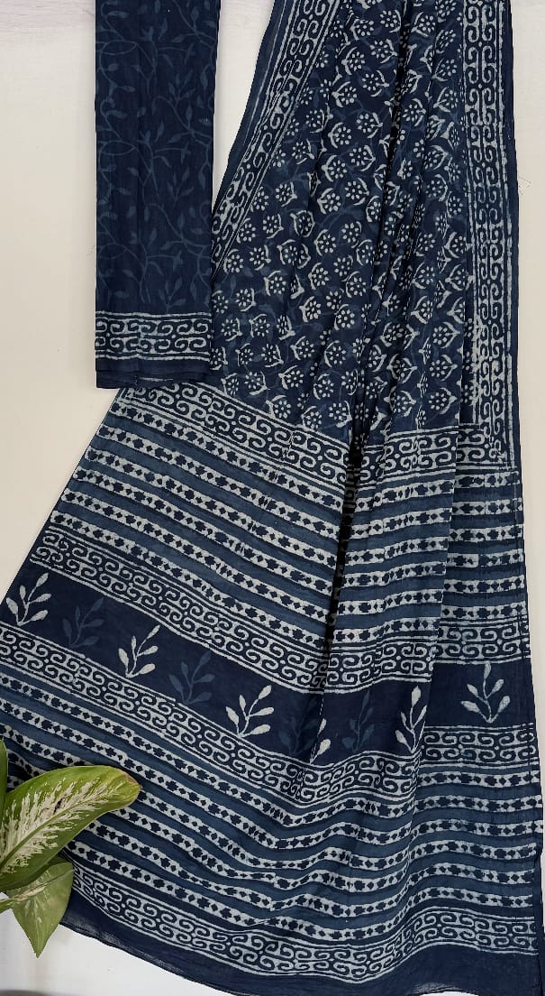 Murali | Mul Cotton Blockprint Saree