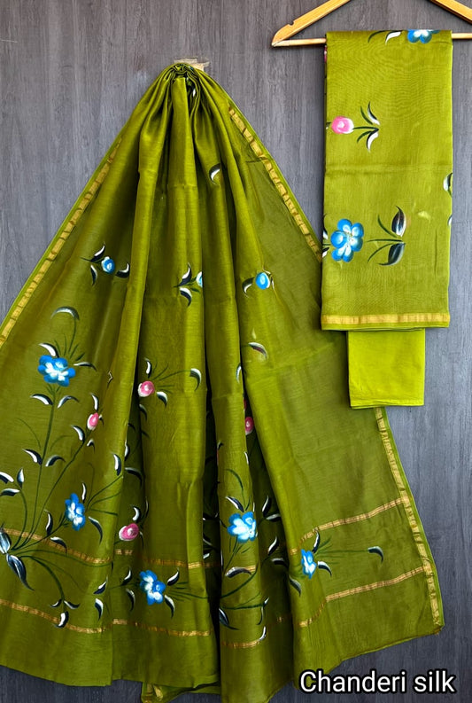 Chandavarkar | hand block printed chanderi sarees