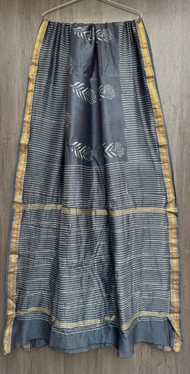 Bhogya | Block printed with Maheshwari border