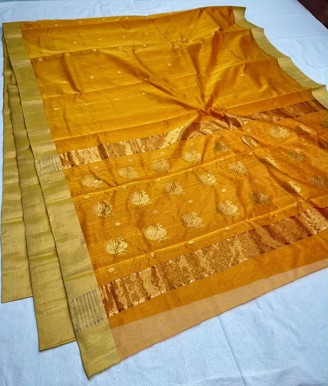 Chanderi cotton silk 