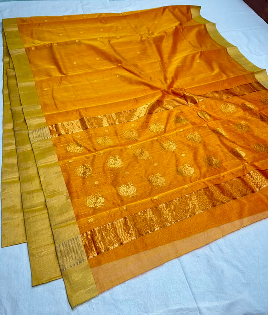 Chanderi cotton silk 
