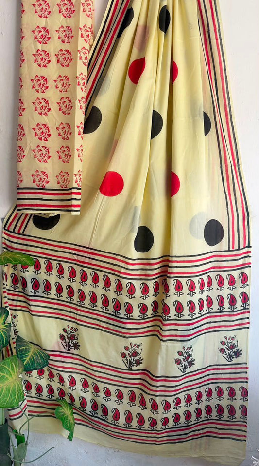 block prints on mul cotton