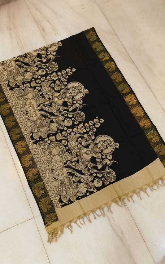 Kalinga | Kalamkari-Silk-Dupatta