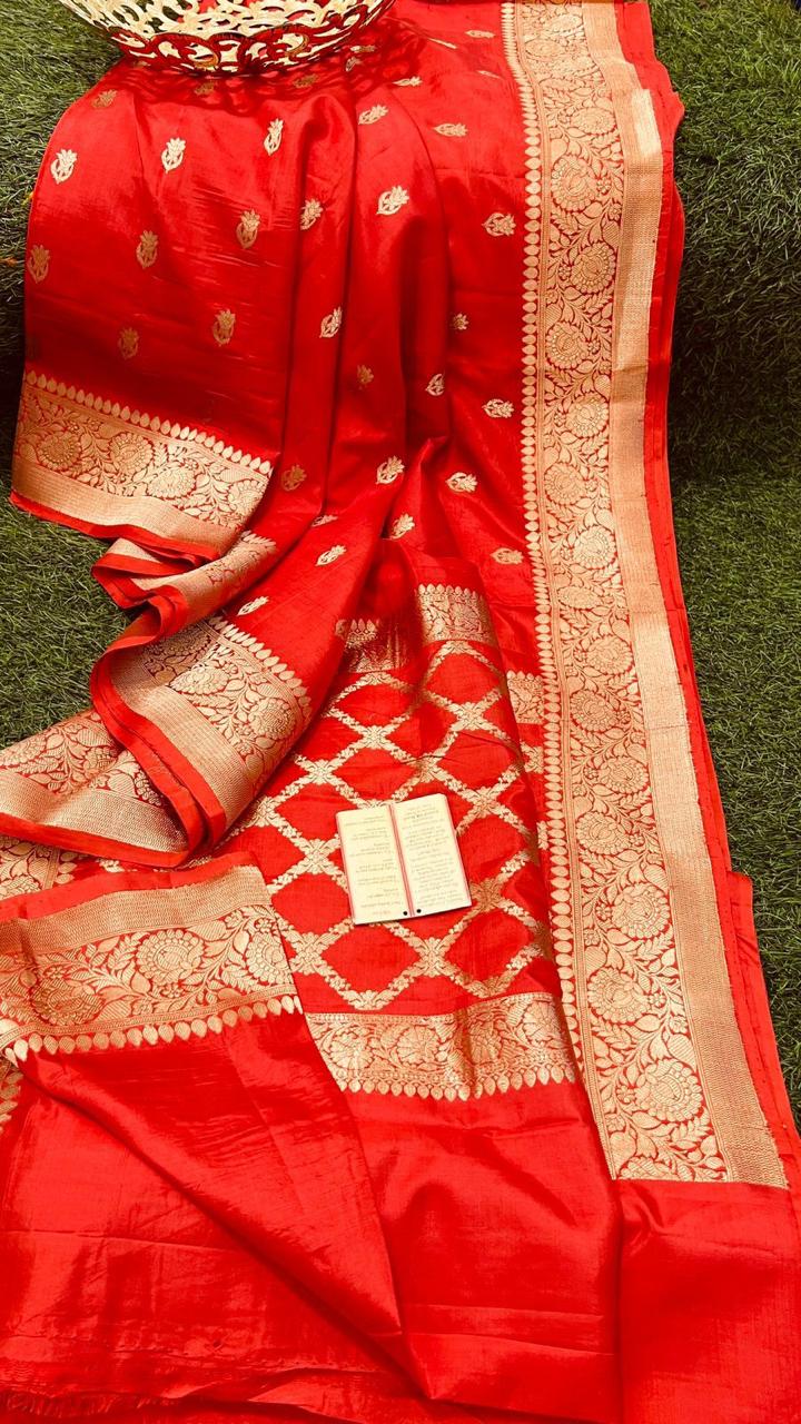 Poojita-katan-silk | Banarasi Sarees in Katan Silk