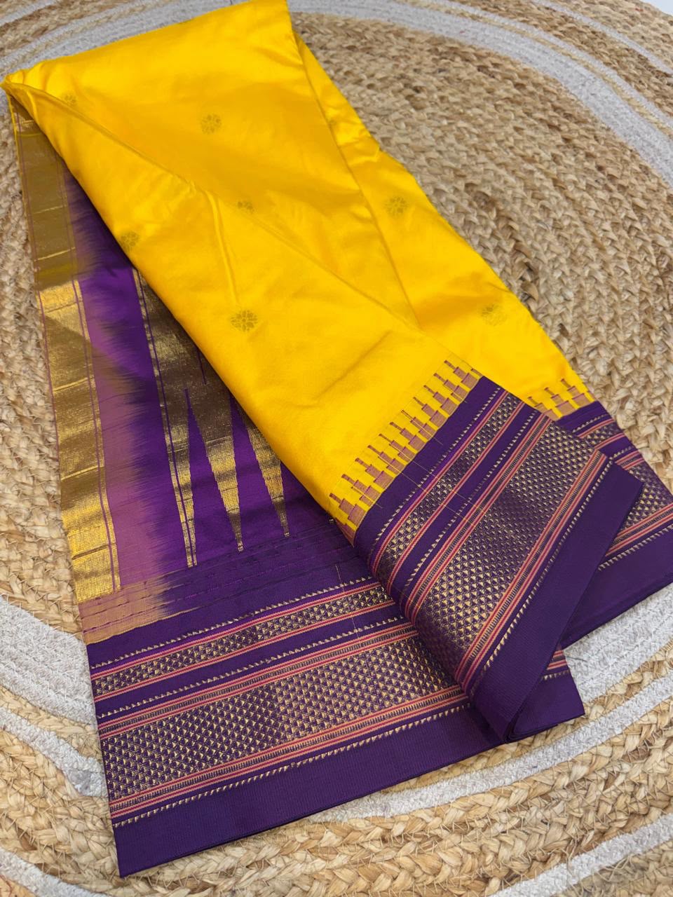 *All New Colours* 

*Exclusive silk ilkal saree*
*Pure silk korvai temple border* with *body butta* design superior quality ilkal saree & contrast blouse 
6.10mtrs length 
Full body pure silk 
Border, pallu & blouse semi silk
