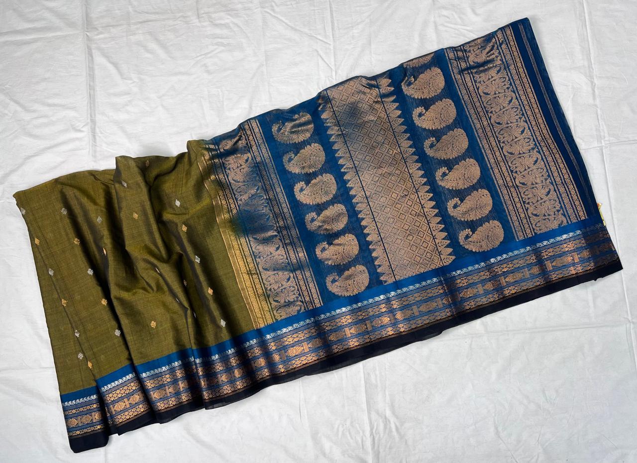 Freida | Gadwal Sarees in Silk Cotton