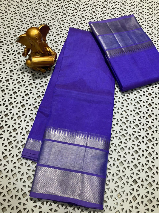 *Material*:Mangalagiri pure pattu by cotton

*Model*:250k jari border plain pure pattu sarees

Running pallu and blouse