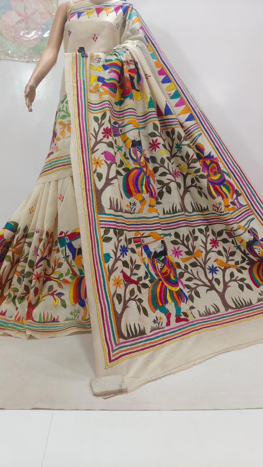 Pure Tassor kanthastich 
with bp 
Silk mark certified
