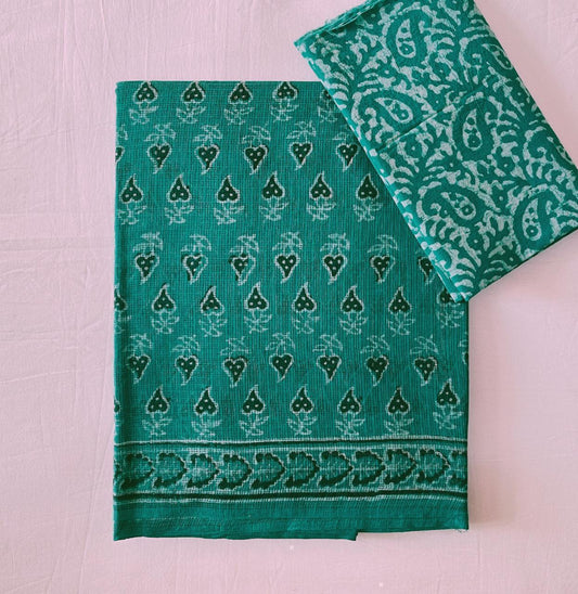 Goenka  | block printed by hand on Kota Doria cotton sarees