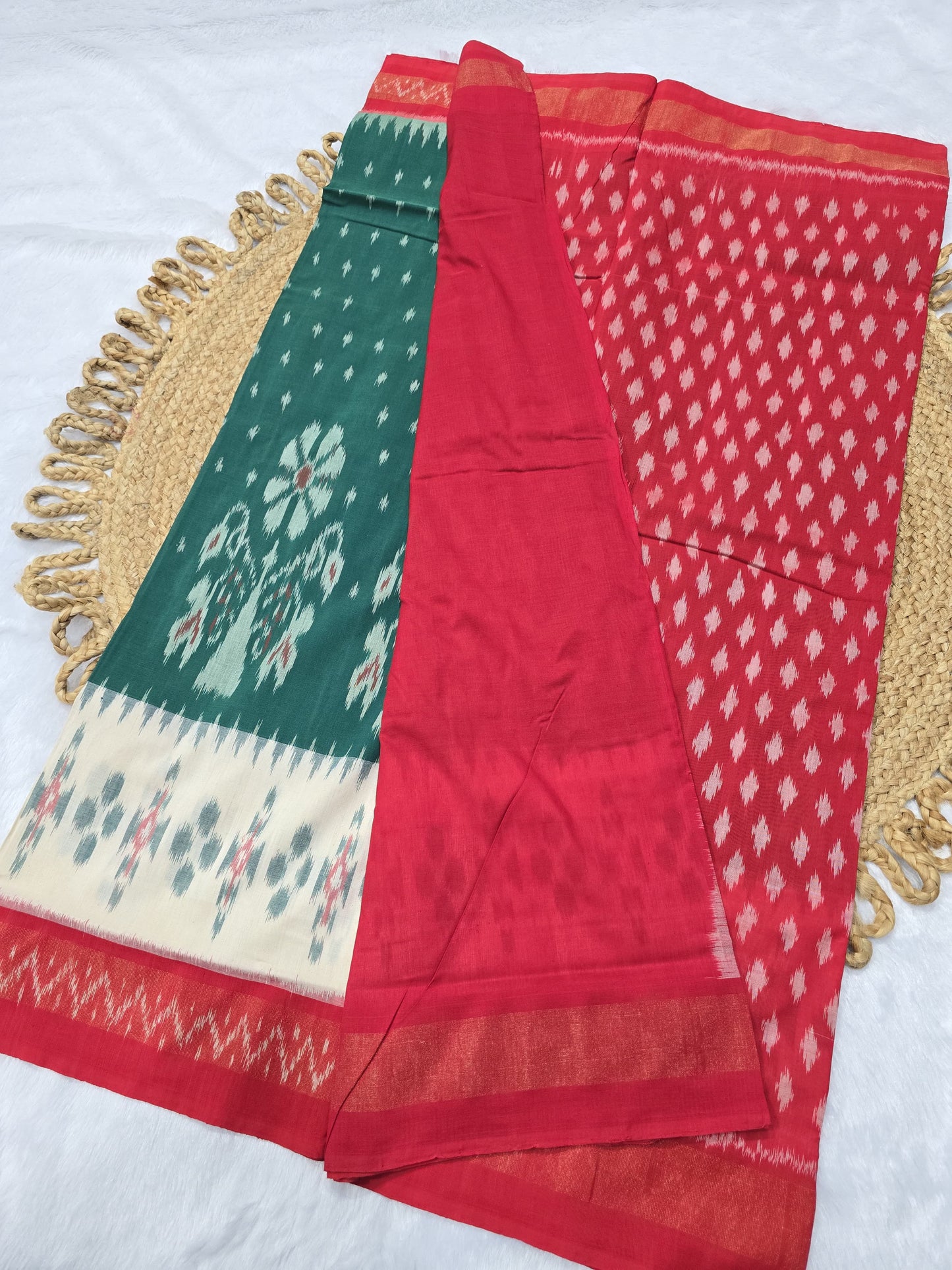 Idhaya | Pochampalli Cotton Ikat Saree