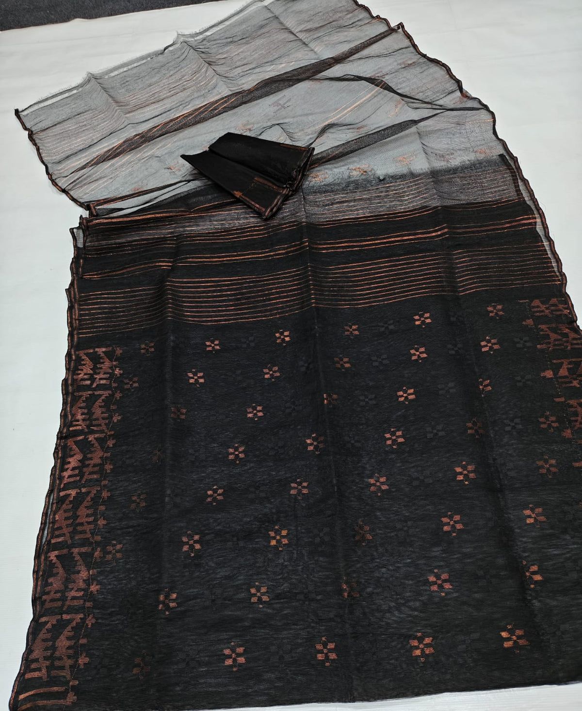 Damyanti | Cotton Silk Dhakai Saree