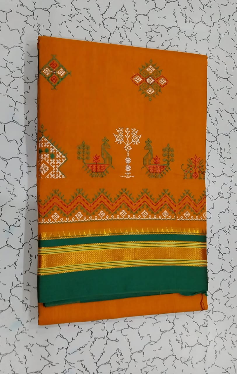 Zaheeda | Karnataka Kasuti work saree