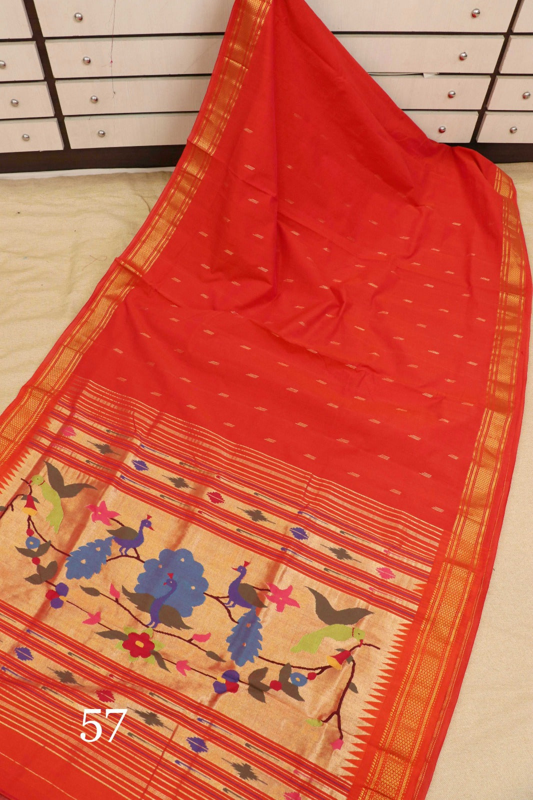 Pranithi | Cotton Handloom Paithani Saree