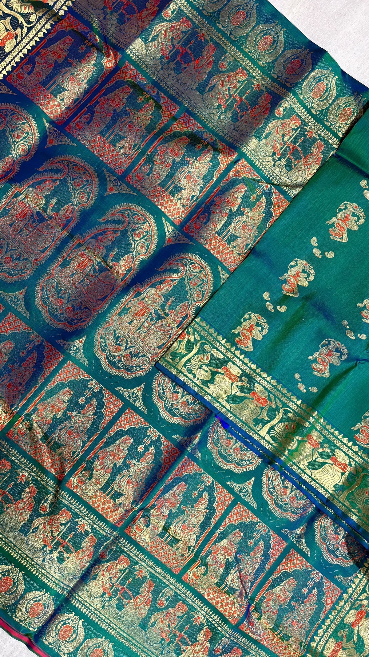 Swarnachari Saree, Silk with blouse piece with silkmark