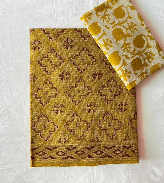 Joshi  | block printed by hand on Kota Doria cotton sarees