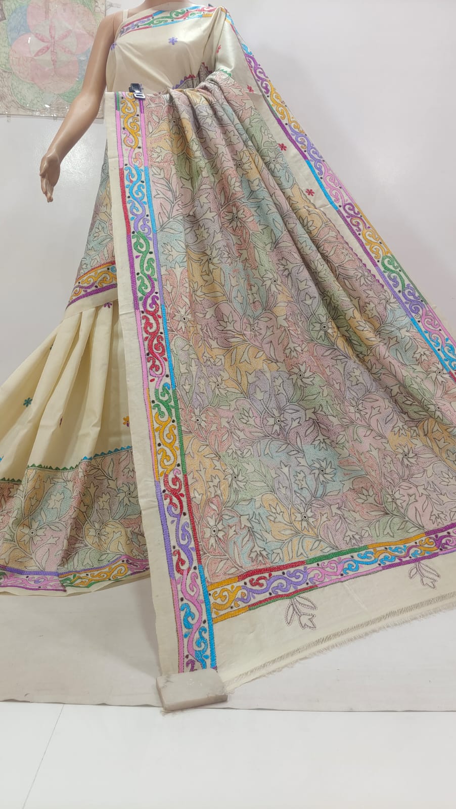 Pure Tassor kanthastich 
with bp 
Silk mark certified
