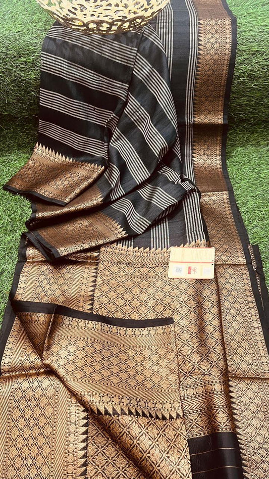 Arivu-tussar-banarasee | Tussar silk Banarasee sarees