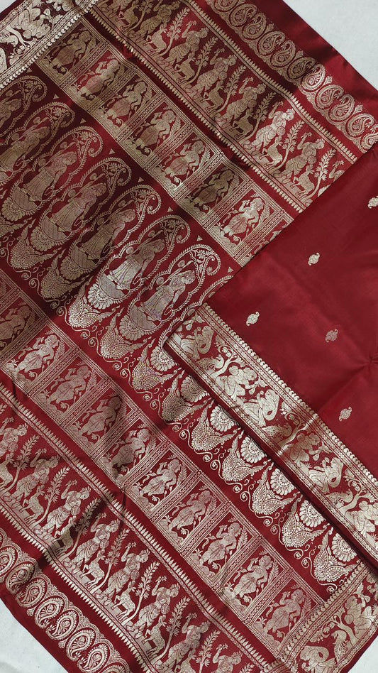 Balushika | Meenakari baluchari saree