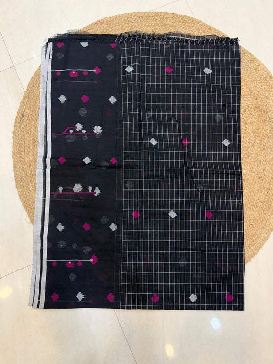 *Metirials*- 100 Count Cotton
 *Item Nam*- Authentic 100% Cotton
 Jamdani Neddle Work Blouse Piece 