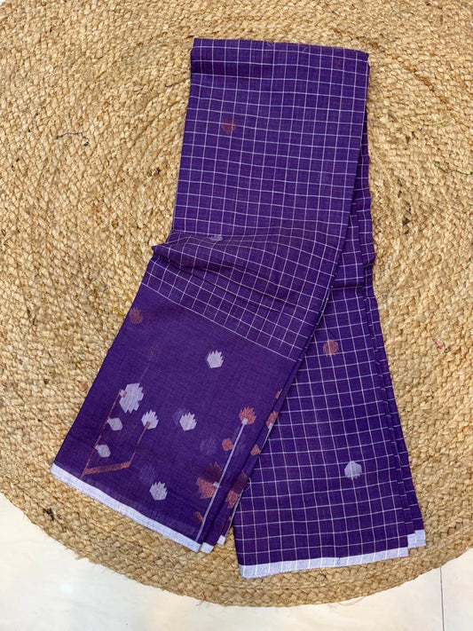 *Metirials*- 100 Count Cotton
 *Item Nam*- Authentic 100% Cotton
 Jamdani Neddle Work Blouse Piece 