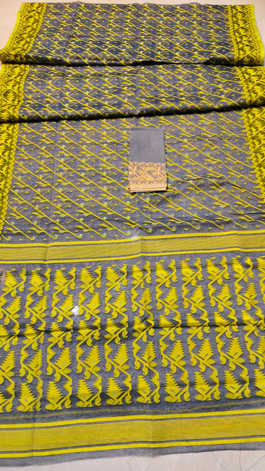 Jahnaviala | Half Silk Jamdani