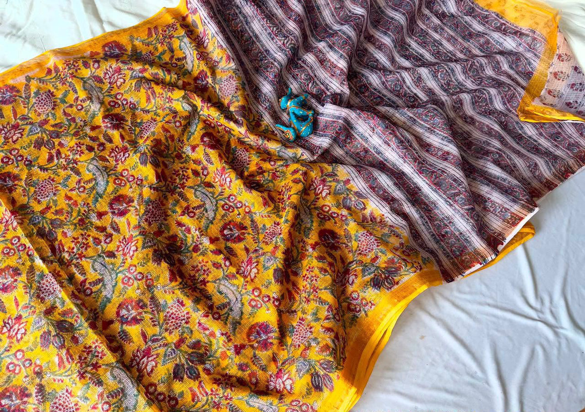 Summer special collection
Vanaspati ajark print

🥻🥻🥻🥻🥻🥻
 Kota saree new collection of Bagru print 
New collection Saree Kota Doriya .
Hand made 
Block print , Dabu print , Bagru print , vaspati print, ajark prijt
Saree length 5.5 mtr
Blouse.  80cm
Hand block printed