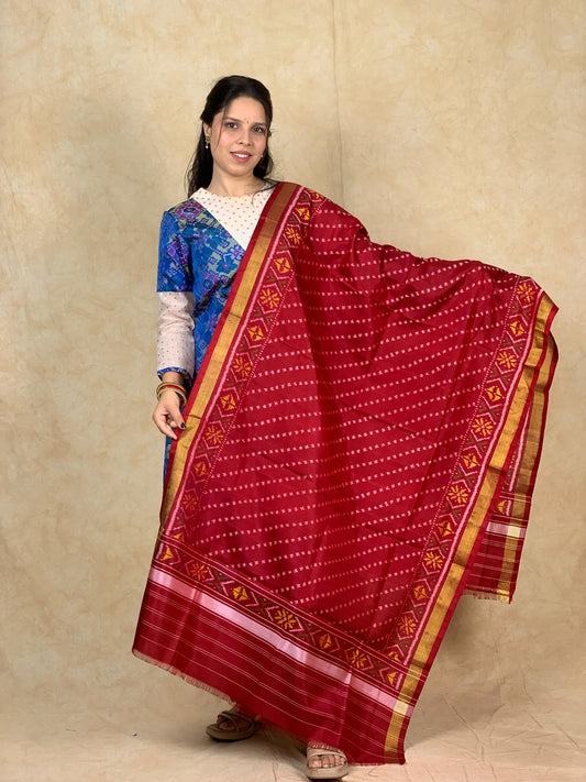 Ikshith | SINGLE IKAT PATOLA SILK DUPPATA