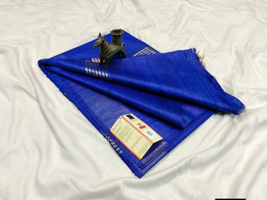 Pure tussar ghicha silk handloom saree with blouse pc.
Silk mark tag 
