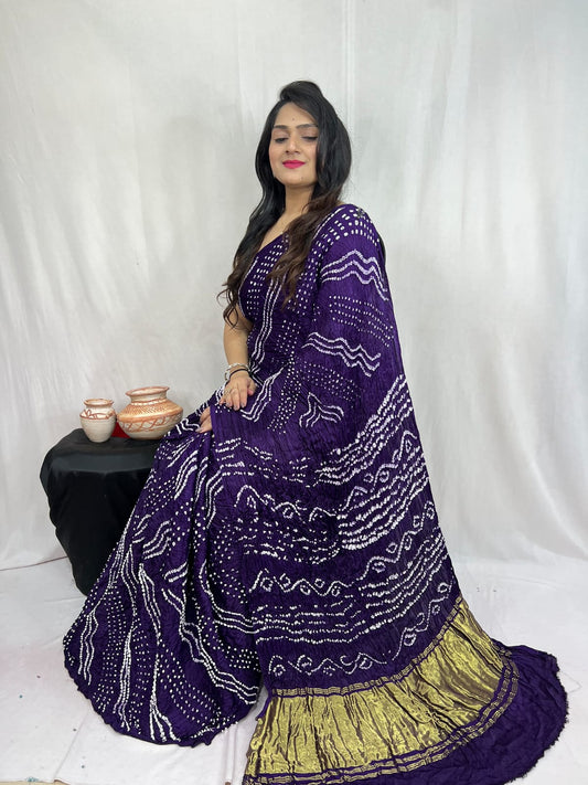 Ashsula |  Bandhej Saree