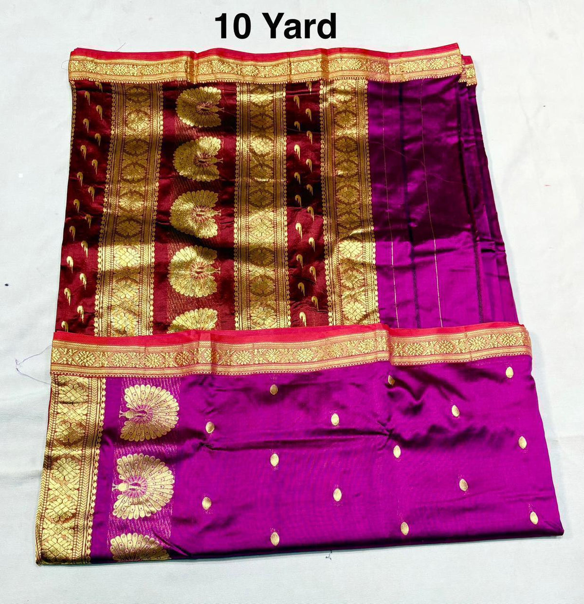 9 yards pure silk Jijamata saree