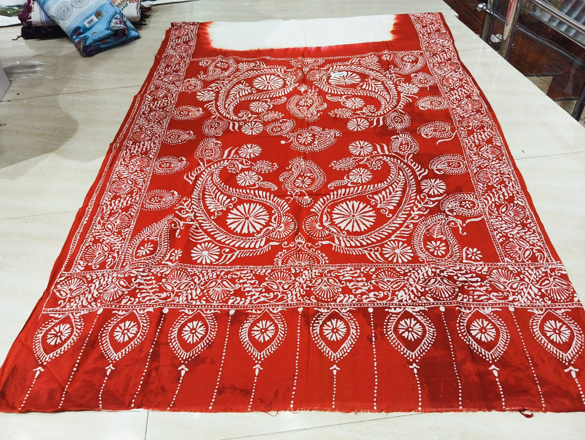 Cotton sorutuli handbatik saree with bp