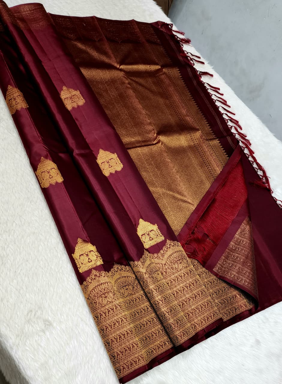Bhusudha | 2G Kanjeevaram Pure silk saree