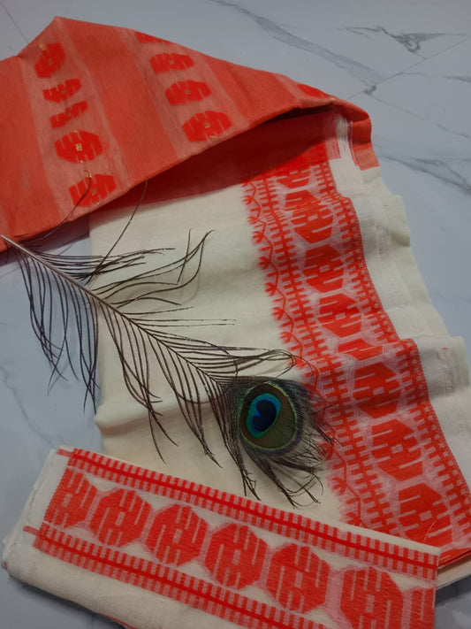 Jamir | Soft Cotton Jamdani Saree