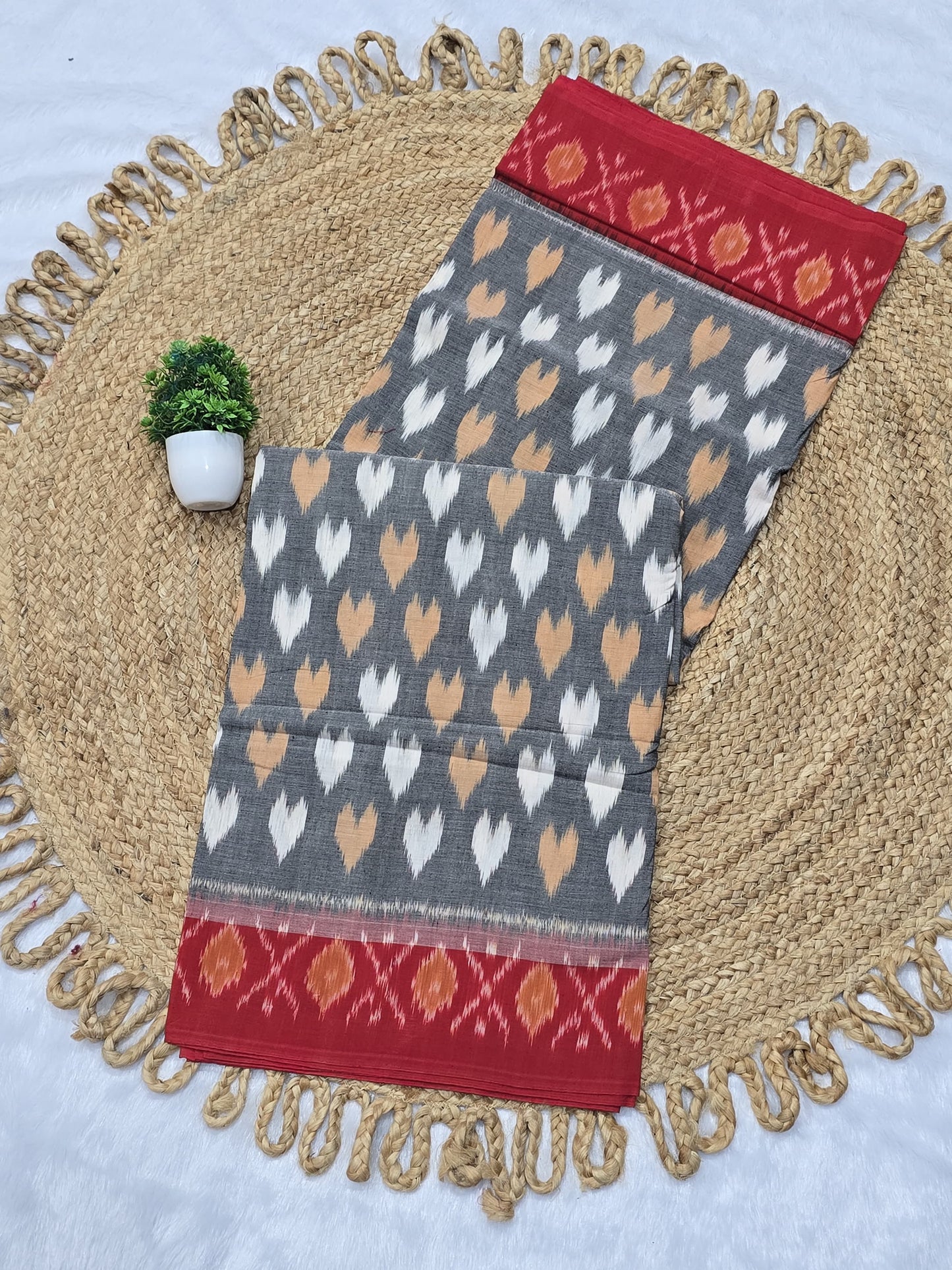 Ilakshi | Pochampalli Cotton Ikat Saree