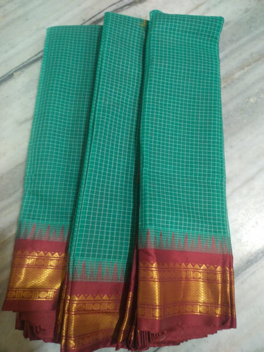 cotton gadwal sarees no blouse rich pallav