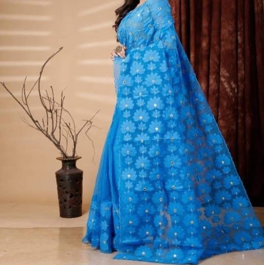 Hasmaran | Applique Cotton Silk Saree