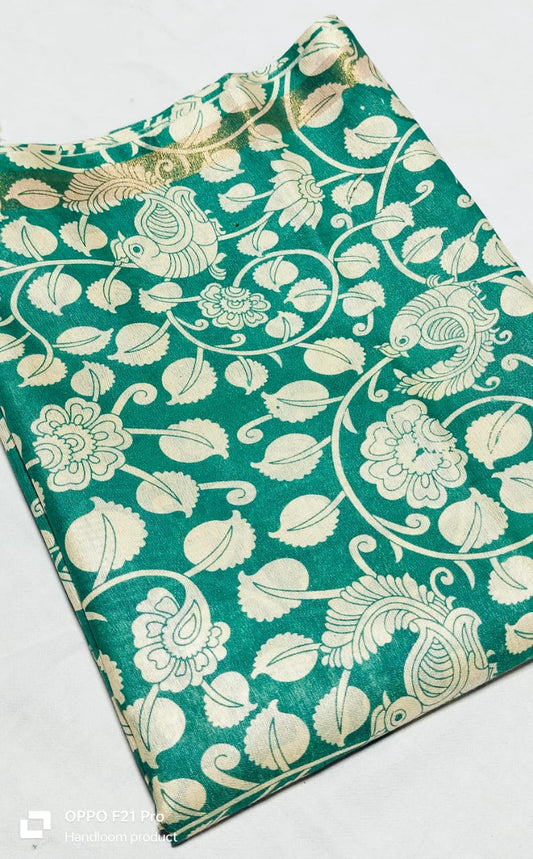 Manzayan | Mangalagiri Screen Printed Saree