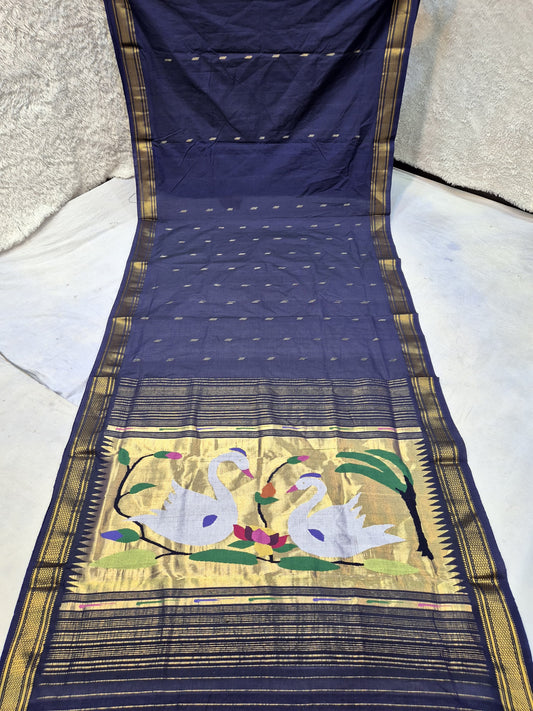 Pure Cotton handwoven paithani saree
