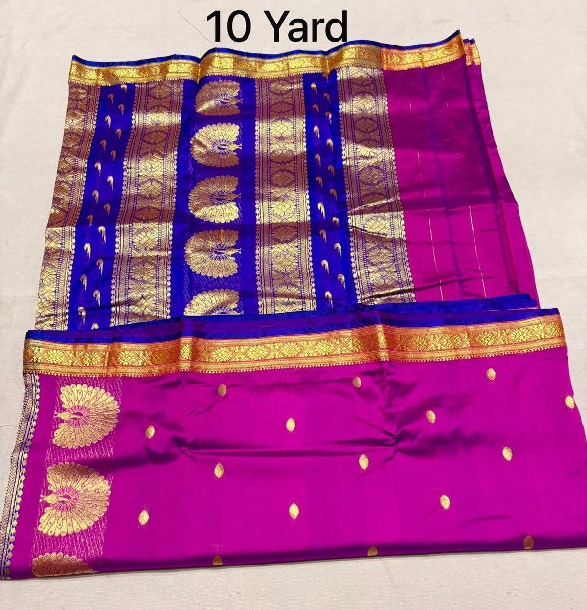9 yards pure silk Jijamata saree