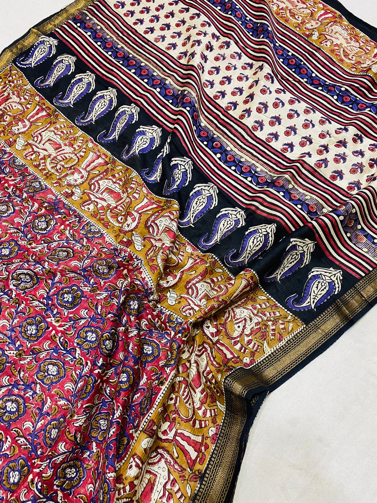 Mahira | Block prints on cotton silk