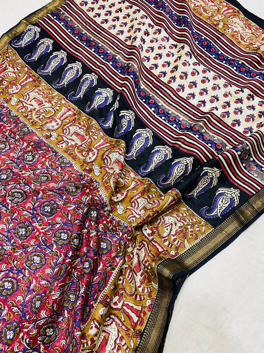 Mahira | Block prints on cotton silk