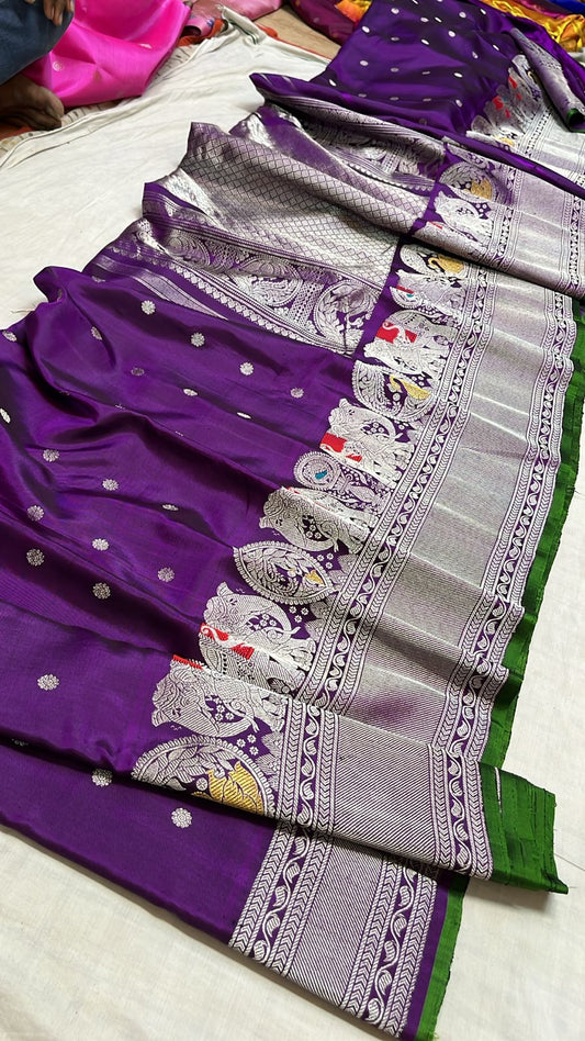 ✨✨Pure Gadwal Traditional
           Meenakari turning
           Border Pattu Sarees ✨✨